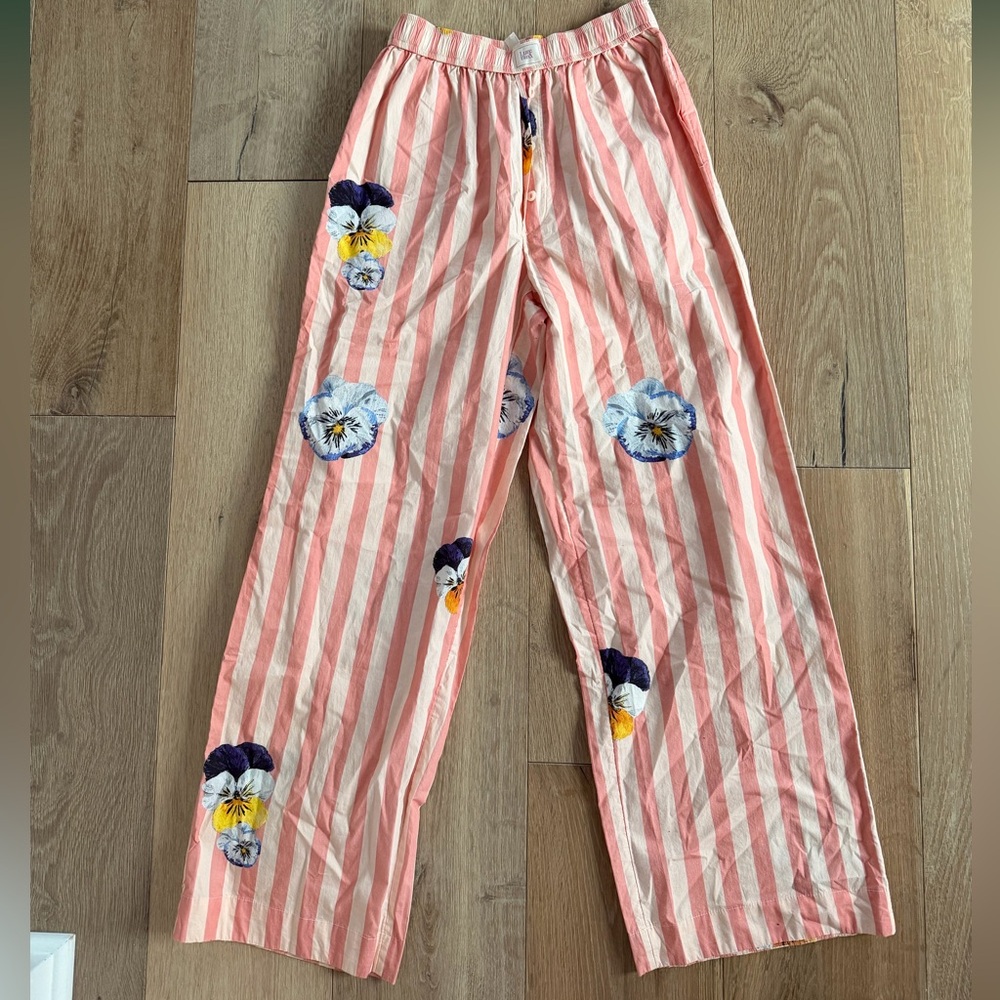 NWTO Wren Boxer Pant - Pansy Stripe Print